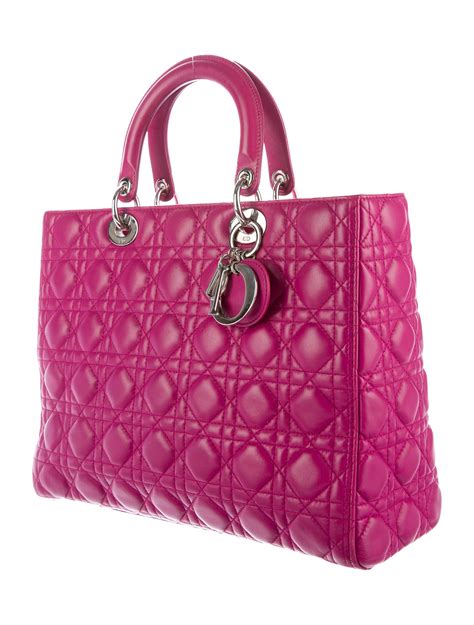 dior large handbag|large lady dior bag price.